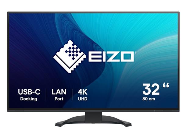 EIZO 31,5" EV3240X-BK, IPS, 3840 x 2160 (4K UHD), 350 cd/m2, 2000:1, 5ms, USB-C,