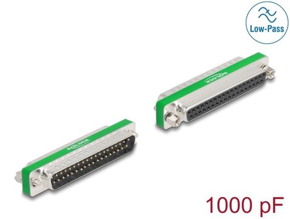 Delock Filtr RF/EMI k potlačování interference, z 37 pinového zástrčkového konek