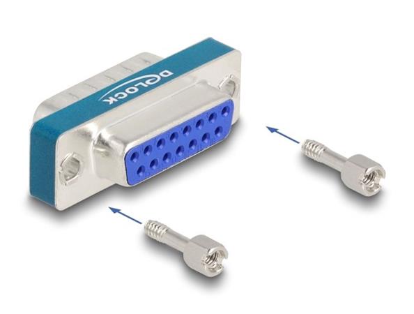 Delock Filtr na potlačování interference RF/EMI z 15 pinového zástrčkového konek