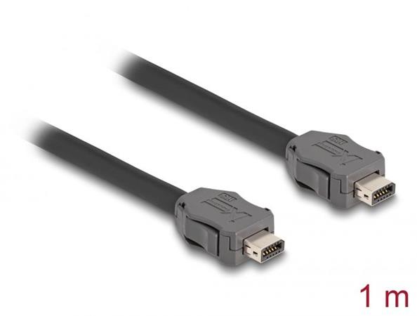 Delock ze zástrčkového konektoru Cable ix Industrial®( A-kódovaný) na zástrčkový