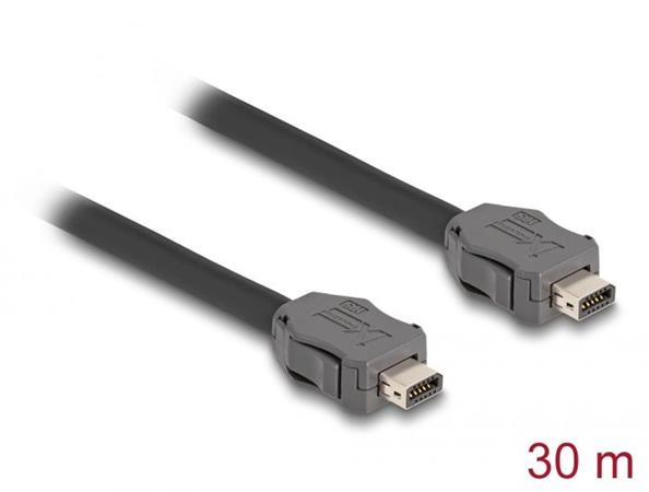 Delock ze zástrčkového konektoru Cable ix Industrial®( A-kódovaný) na zástrčkový