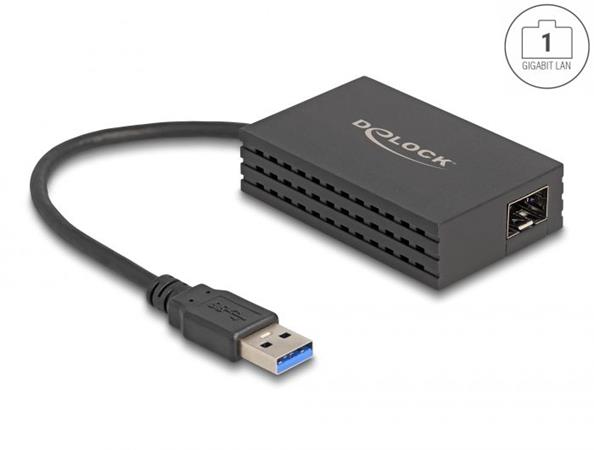 Delock Adaptér USB Typu-A sítě 1 x SFP Gigabit LAN