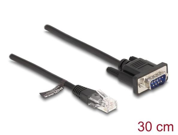 Delock Kabel ze zástrčky RJ45 na zástrčku sériového rozhraní RS-232 D-Sub 9, 30