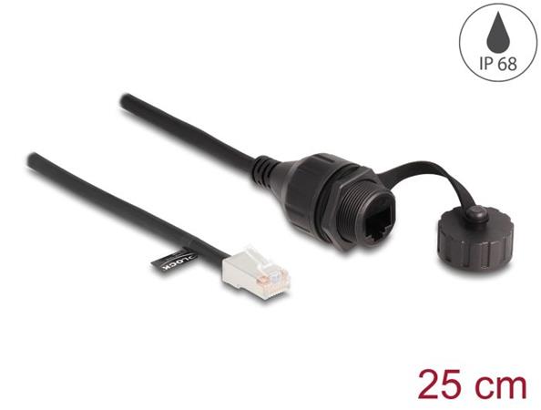 Delock Kabel ze zástrčkového konektoru RJ45 na zásuvkový konektor RJ45 pro vesta