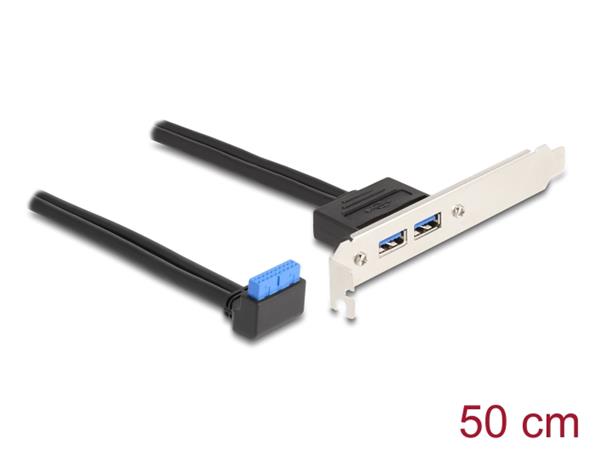 Delock Záslepka slotu z 1 x pinového zásuvkového konektoru rozhraní USB 5 Gbps,
