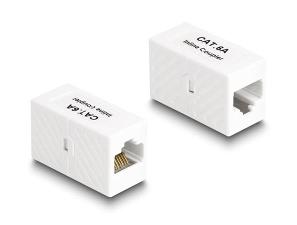 Delock Adaptér RJ45 samice na RJ45 samice Cat.6A UTP bílá