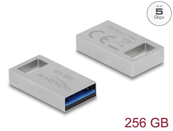 Delock Flash disk USB 5 Gbps, 256 GB - kovový kryt