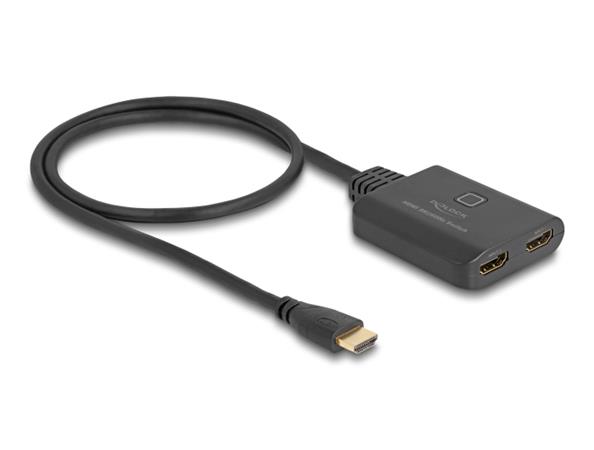 Delock HDMI Switch 2 x vstupní porty HDMI na 1 x výstupní port HDMI, 8K 60 Hz s