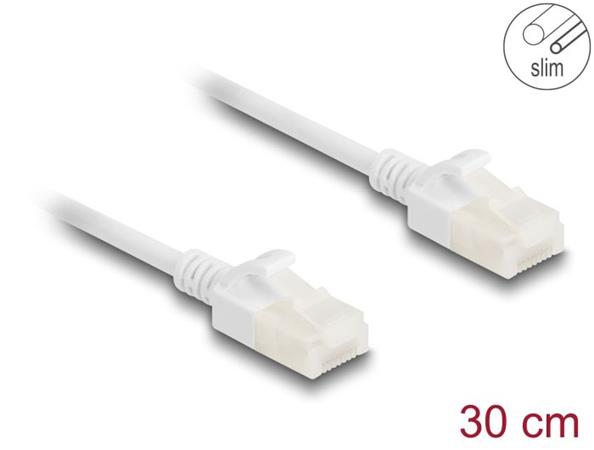 Delock Síťový kabel RJ45 Cat.6A, ze zástrčky na zástrčku, s robustní západkou, p