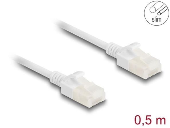 Delock Síťový kabel RJ45 Cat.6A, ze zástrčky na zástrčku, s robustní západkou, p