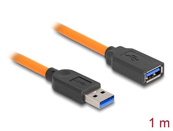 Delock USB 5 Gbps kabel, ze zástrčky USB Typu-A na samice USB Typu-A, k focení s