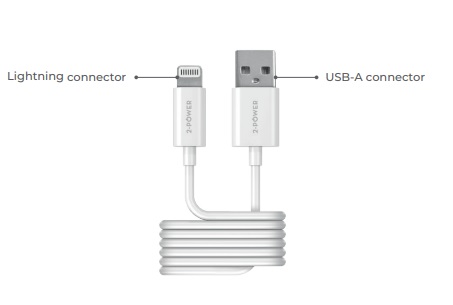 2-Power kabel USB-A to Lightning, 1M