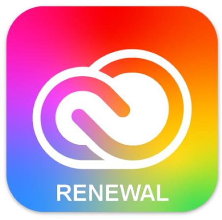Adobe CC for TEAMS All Apps MP ENG COM RENEWAL 1 User L-12 10-49 (3YC) (12 Month