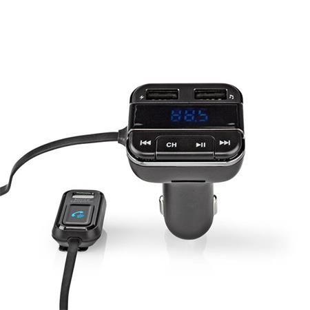 Nedis CATR123BK - FM transmitter do auta| Pevný | Hands free volání | 0.8 " | LE