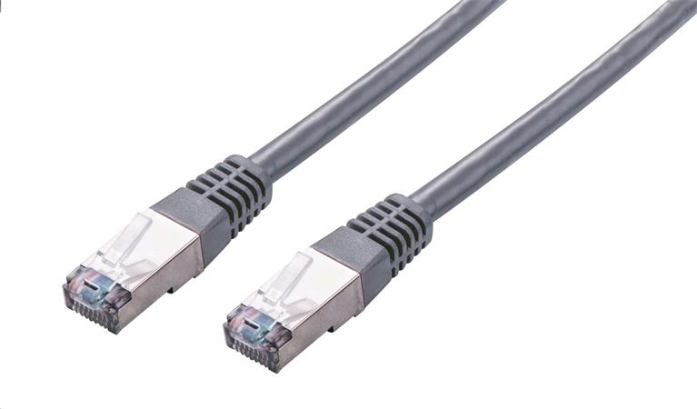 C-TECH Kabel patchcord Cat5e, FTP, šedý, 0,25m