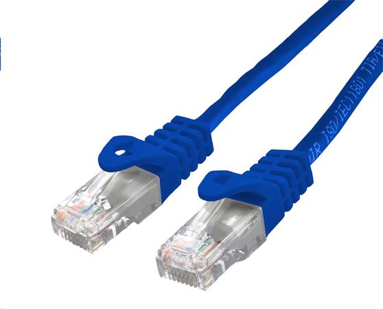 C-TECH Kabel patchcord Cat6, UTP, modrý, 0,25m