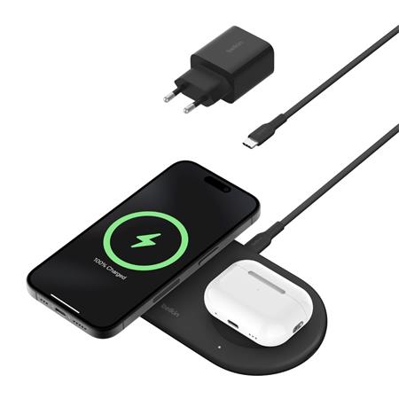 Belkin BOOST CHARGE™ PRO Qi2 2v1 Magnetická nabíjecí podložka pro iPhone/AirPods