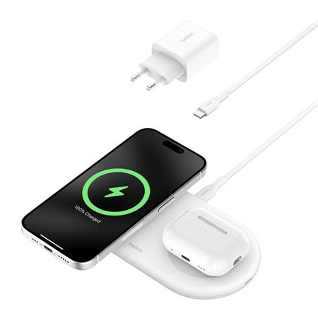 Belkin BOOST CHARGE™ PRO Qi2 2v1 Magnetická nabíjecí podložka pro iPhone/AirPods