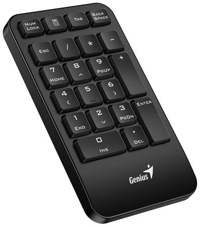 Genius NumPad 1000 Klávesnice, numerická, bezdrátová, 2,4GHz, mini USB přijímač,