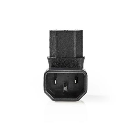 Nedis CEGB1190BK - Rozšíření Plug | IEC-320-C13 | IEC-320-C14 | Úhlový 90° | Pon