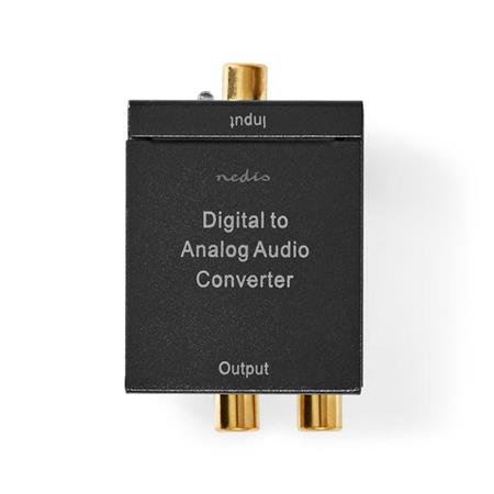 Nedis ACON2510BK - Digitální audio převodník | 1cestný | Vstup: 1x digitální RCA