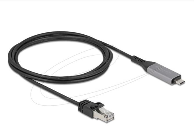 Delock USB LAN kabel z rozhraní USB Type-C™ na RJ45 Gigabit Ethernet, 2 m