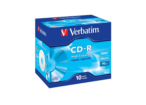 VERBATIM CD-R 800MB, 40x, jewel case 10 ks