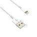 Kabel C-TECH USB 2.0 Lightning (IP5 a vyšší) nabíjecí a synchronizační kabel, 2m, bílý