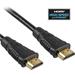 PremiumCord HDMI High Speed + Ethernet kabel, zlacené konektory, 0,5m 